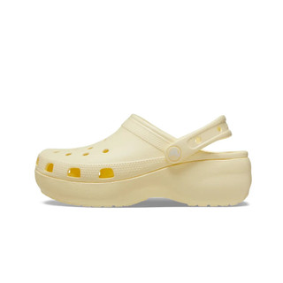 Giày Clog Nữ Crocs Platform Classic - Buttercream - 206750-76O