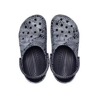 Giày Clog Unisex Crocs Topographic Classic - Deep Navy - 208263-4LF