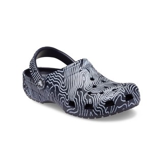 Giày Clog Unisex Crocs Topographic Classic - Deep Navy - 208263-4LF