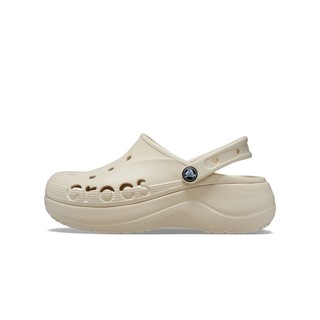 Giày Clog Nữ Crocs Baya Platform - Winter White - 208186-11S