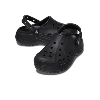 Giày Clog Nữ Crocs Baya Platform - Black - 208186-001