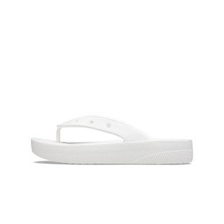 Dép Xỏ Ngón Nữ Crocs Platform Classic - White - 207714-100