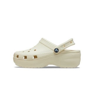 Giày Clog Nữ Crocs Platform Classic - Bone - 206750-2Y2