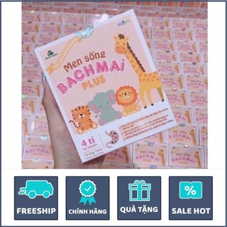  Men sống Bạch Mai Plus chứa 4 tỷ lợi khuẩn bé hết táo bón  bổ sung chất xơ hiệu quả 