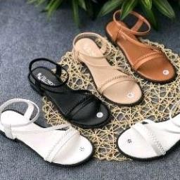 [GIÁ CỰC RẺ ]  Giày sandal nữ quai ngang 2 dây bính đế cao 3p cao cấp cực xinh thích hợp đi học; đi 