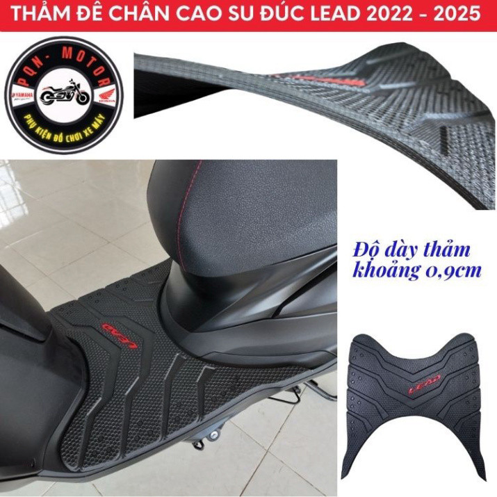 Thảm Lead 2025 Lead 2017 - 2021, 2022 - 2025 Lead SCR 110 đời 2009 -2012 Dày 9mm. Phụ kiện Lead 125i