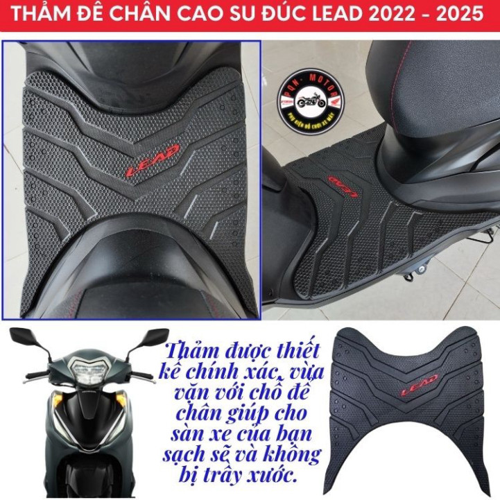 Thảm Lead 2025 Lead 2017 - 2021, 2022 - 2025 Lead SCR 110 đời 2009 -2012 Dày 9mm. Phụ kiện Lead 125i