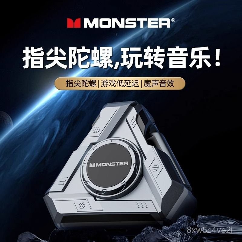 【Độ Bền Lâu】Tai nghe Bluetooth không dây Monster, tai nghe chơi game bán trong tai, thời lượng pin d