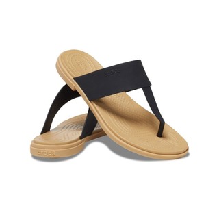 Dép Xỏ Ngón Nữ Crocs Tulum - Black