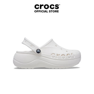 Giày Clog Nữ Crocs Baya Platform - White
