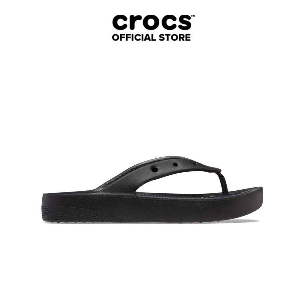 Dép Xỏ Ngón Nữ Crocs Platform Classic - Black - 207714-001