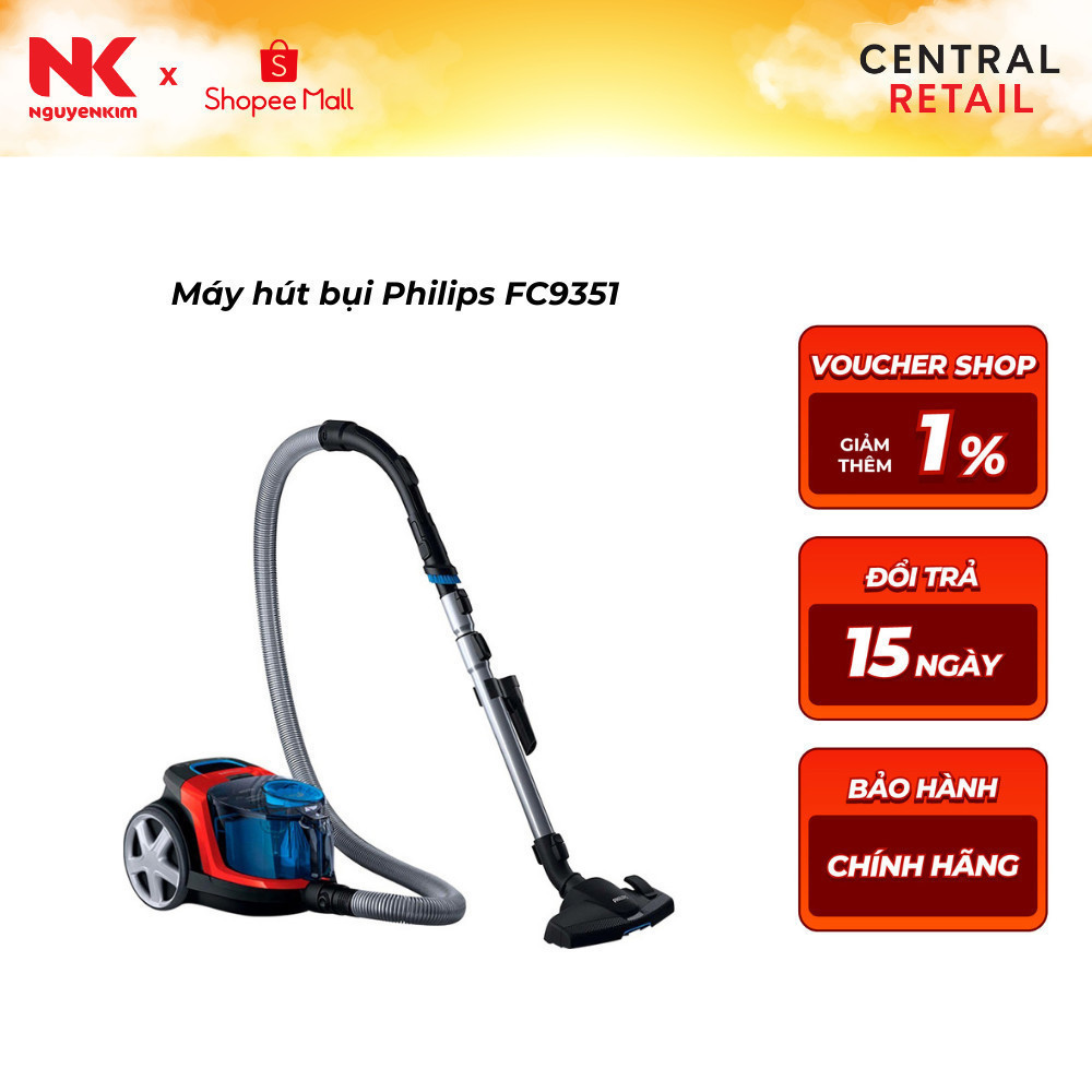 [Tạm Dừng Bán] Máy hút bụi Philips FC9351