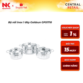 Bộ nồi inox 1 đáy Goldsun GPS1710