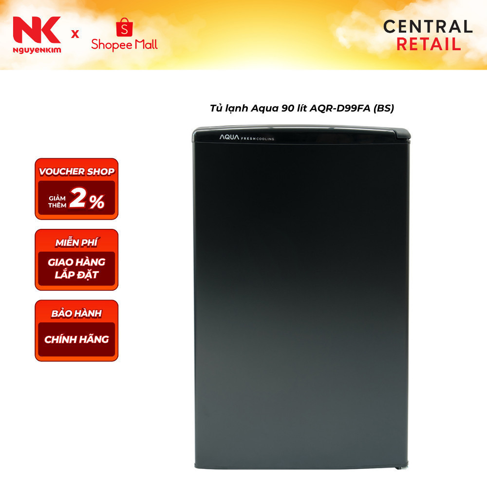 [NGỪNG BÁN] [Tạm Dừng Bán] Tủ lạnh Aqua 90 lít AQR-D99FA (BS)