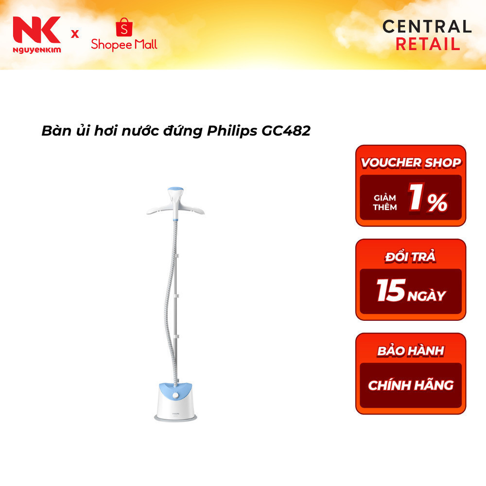 [NGỪNG BÁN] Bàn ủi hơi nước Philips GC482