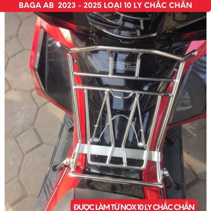 Baga Giữa AB 2025, AB 2024, AB 2023- AB 160cc, AB125cc INOX Dày 10 Ly Hàng Chính Hãng