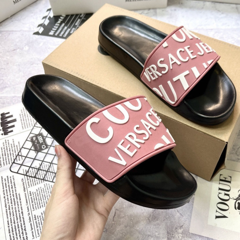 dép icon Dép Quai Ngang Nam Nữ Unisex VERSACE  Mẫu Hot Nhất-Dép VS Đủ Màu Sắc