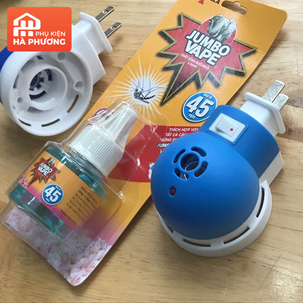 Máy xông Tinh dầu Jumbo đuổi muỗi - Lọ tinh dầu hãng Fumakilla Nhật Bản