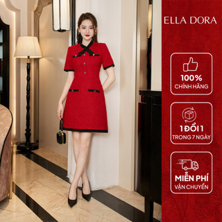 ELLA DORA ĐẦM TWEED ĐỎ - D141