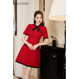 ELLA DORA ĐẦM TWEED ĐỎ - D141