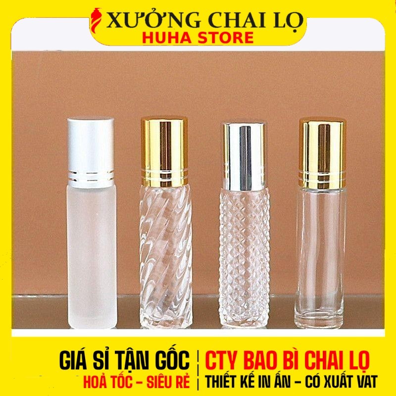 [COMBO 10 CÁI] Chai Bi Lăn Chiết Nước Hoa 5ml 10ml | Vỏ Bi Lăn Đựng Dầu Thơm, Tinh Dầu, Dầu Dừa, Chiết Mỹ Phẩm