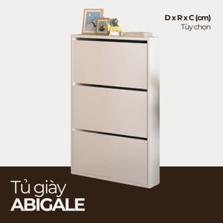  ABIGALE Tủ đựng giày 3 tầng dùng làm tủ giày thông minh phù hợp mọi không gian đã lắp sẵn TG_017 nội thất HGF 