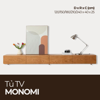  MONOMI Tủ Tivi Thiết Kế Tinh Tế TTV_010 Chiều dài x 40 x 25 cm Nội thất HGF 