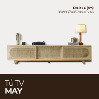  MAY Tủ Tivi Phối Mây Tinh Tế TTV_009 Chiềudàix45x46cm Nội thất HGF HOANG GIANG 