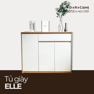  ELLE Tủ giày - Tủ đa năng thiết kế đơn giản thanh lịch TG_003 Chiềudàix40x100cm Nội thất HGF 