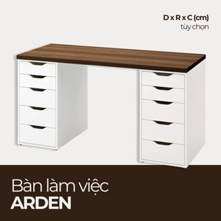  ARDEN Bàn làm việc IKEA - Bàn học BLV_001 10 Hộc 160x60x75cm Nội thất HGF HOANG GIANG 