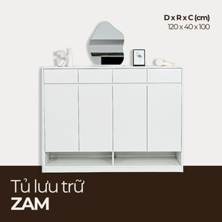  ZAM Tủ lưu trữ - Tủ giày TLT_003 120x40x100cm Nội thất HGF 