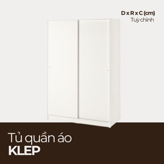  KLEP Tủ quần áo 2 cánh lùa hiện đại đơn giản TQA_009 120x57x200cm Nội thất HGF 