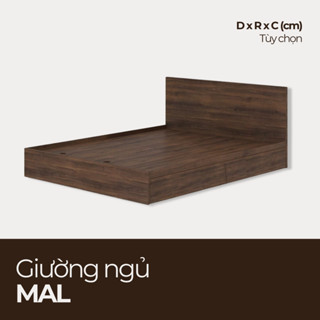  MAL Giường ngủ ikea có 2 hộc kéo lưu trữ ray kéo GN_011 Nội thất HGF HOANG GIANG 
