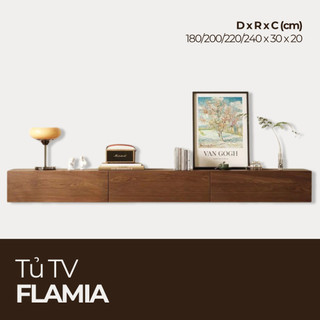  FLAMIA Tủ Tivi Treo Tường Tiện Lợi TTV_076 Nhiều kích thước Nội thất HGF 