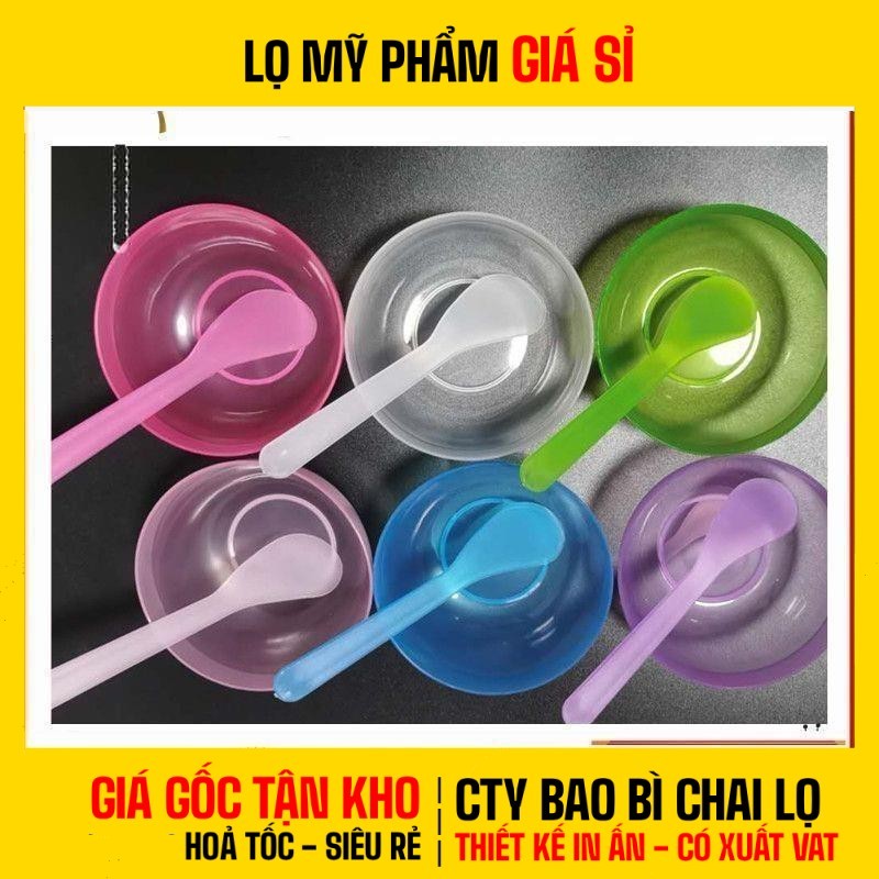 [COMBO 3 BỘ] Bộ Dụng Cụ Trộn Mặt Nạ Cao Cấp Gồm Bát, Cọ, Que Nhựa Dùng Cho Spa, Mỹ Phẩm Handmade