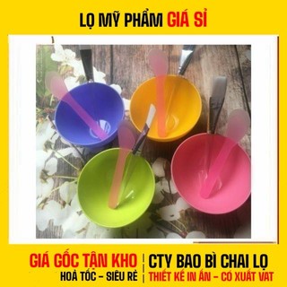 [COMBO 3 BỘ] Bộ Dụng Cụ Trộn Mặt Nạ Cao Cấp Gồm Bát, Cọ, Que Nhựa Dùng Cho Spa, Mỹ Phẩm Handmade