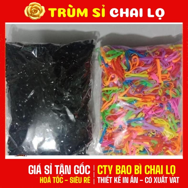[100g/500g] Dây Chun Buộc Tóc ✵ Bịch Thun Thái Siêu Dẻo, Co Giãn Tốt, Dây Cột Tóc Nữ, Phụ Kiện Làm Đẹp Du Lịch