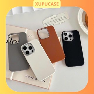 Ốp Lưng Iphone Da Viền Cam Kim Loại 7plus/8plus/xr/xsmax/11/12/13/14/15/16/pro/plus/promax (Phôi ốp)