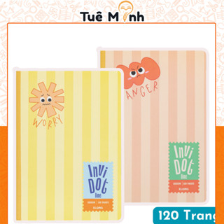 Vở KLONG B5 kẻ ngang InviDot Line Emotions MS 202 sổ may dán gáy 120 trang 100GSM viết, đi nét chuẩn