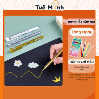  Bút nhũ kim tuyến Baoke B89 bút viết thiệp lấp lánh nhiều màu nổi bật ngòi 1mm mực gel nước nhũ 