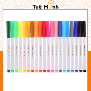  Bút lông màu Fiber Pen 20 màu Colokit FP-C03 bút Calligraphy ngòi nón nét thanh nét đậm Thiên Long 