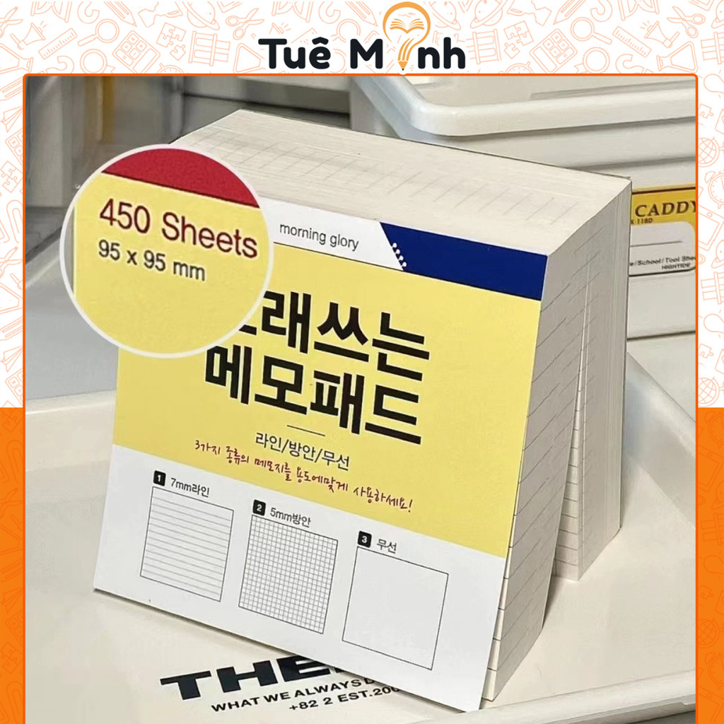 Set 400 tờ note giấy ghi chú màu kraft trơn tối giản ghi chép trang trí chưa có keo dính