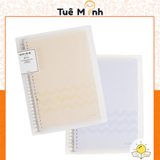 Sổ còng sắt binder Klong B5 giấy caro/ Dot grid 8/26 chấu kèm 5 tab bìa phân trang refill giấy