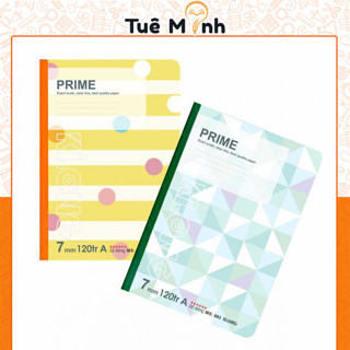  Vở Klong B5 kẻ ngang line 120 trang Ms 893  Chọn Màu  Prime may dán gáy VPPTUEMINH sổ viết Klong 