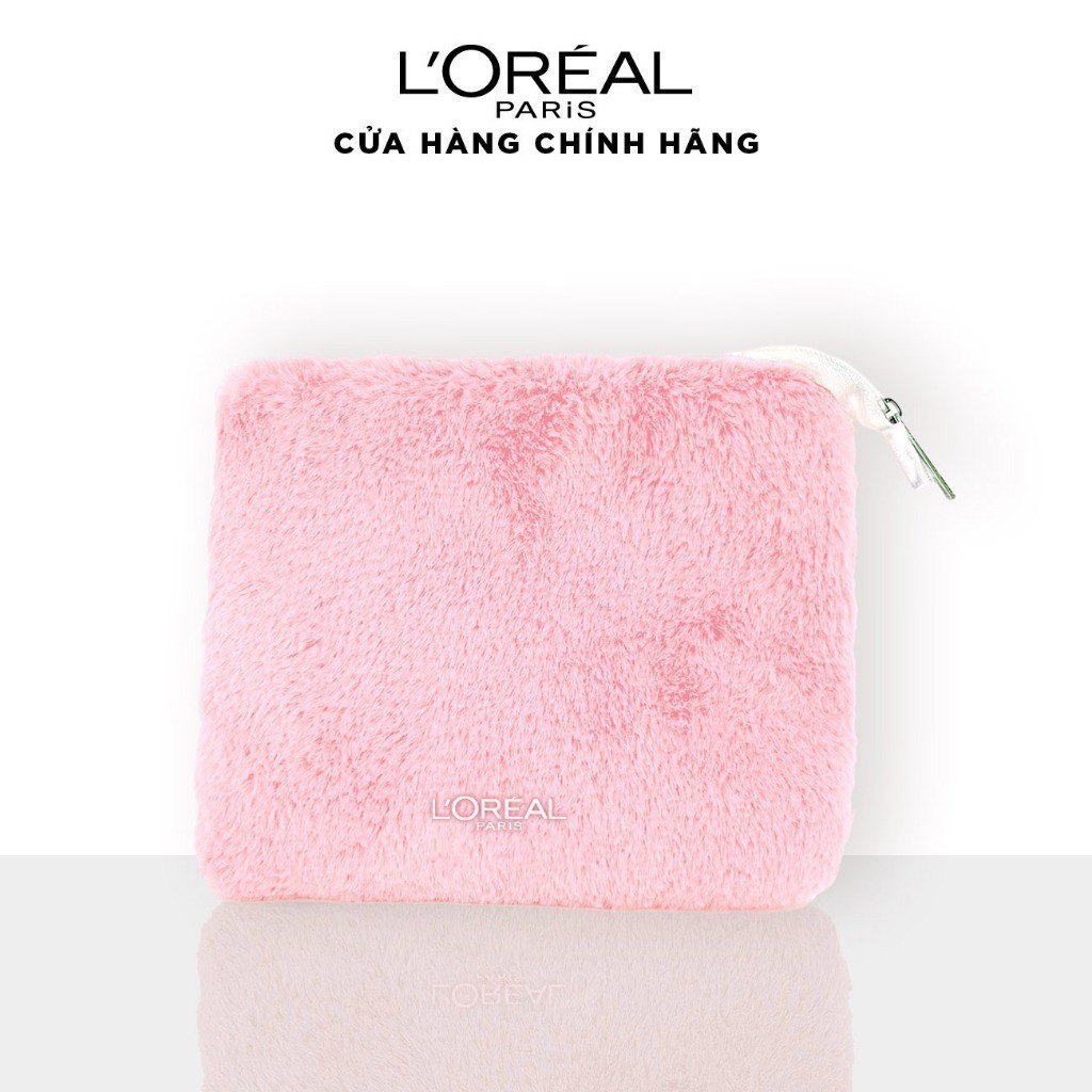 [Quà tặng không bán] Ví lông tím L'Oreal Paris