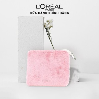 [Quà tặng không bán] Ví lông tím L'Oreal Paris