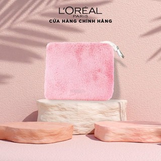 [Quà tặng không bán] Ví lông tím L'Oreal Paris
