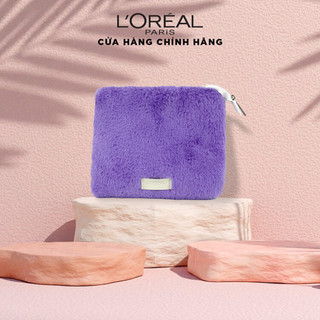 [Quà tặng không bán] Ví lông tím L'Oreal Paris