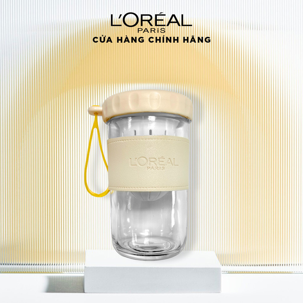 [Quà tặng không bán] Ly thủy tinh bọc da L'Oreal Paris