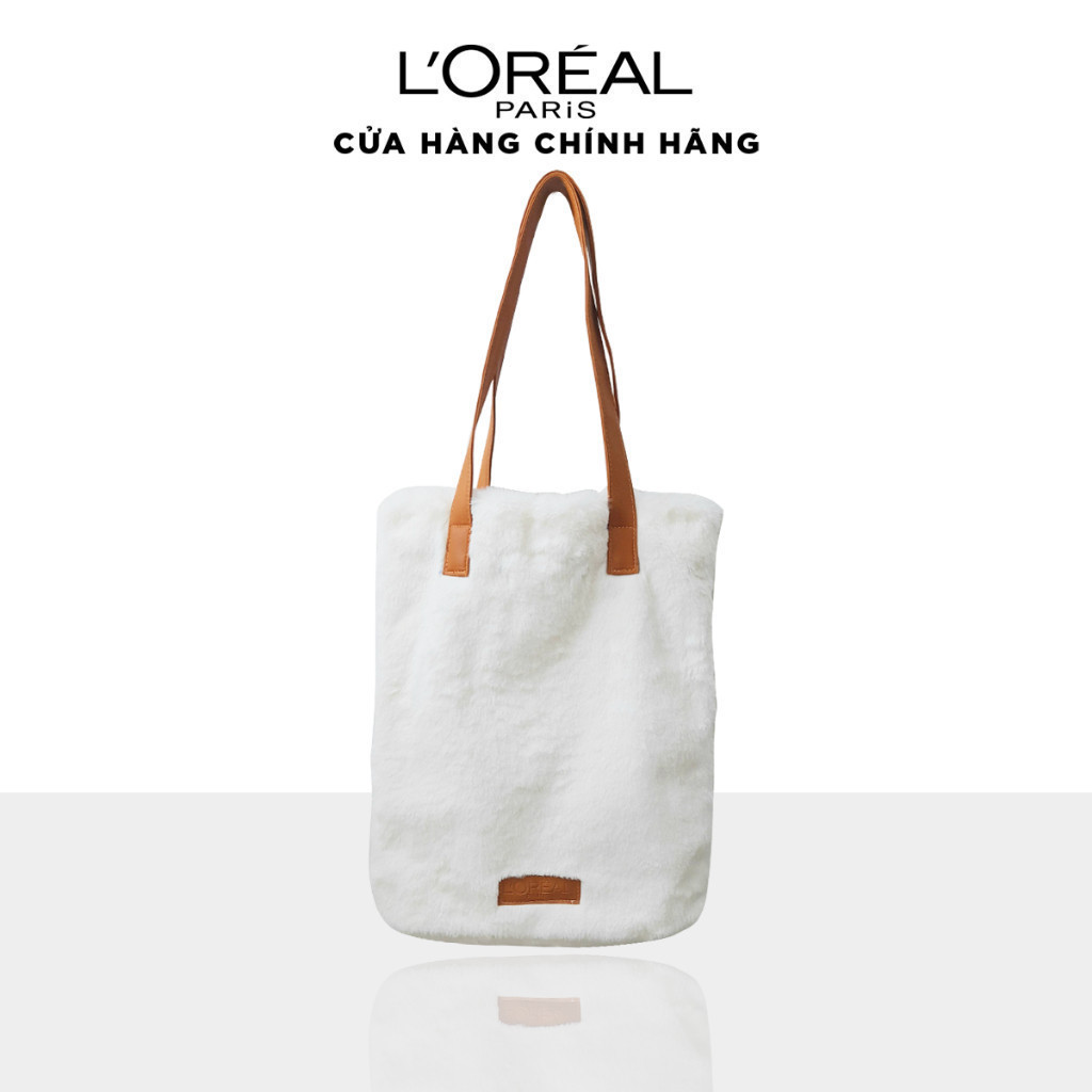 [Quà tặng không bán] Túi xách vải lông cừu dây da L'Oreal Paris
